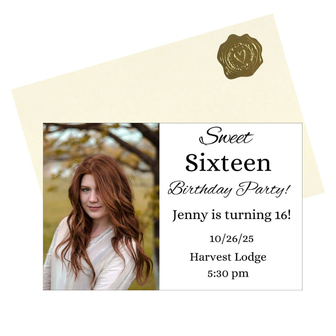 Magnetic, custom birthday party invitations with a unique design, perfect for making your celebration unforgettable.